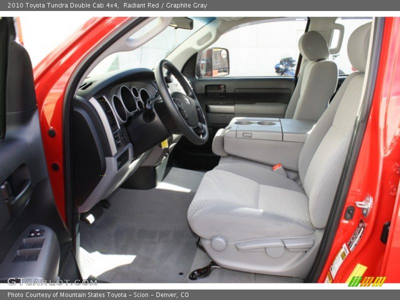 Radiant Red / Graphite Gray 2010 Toyota Tundra Double Cab 4x4