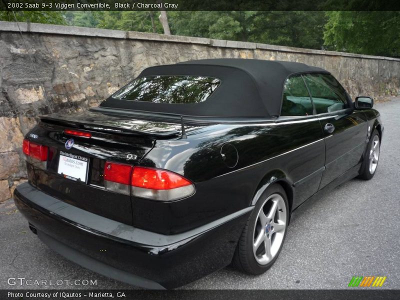 Black / Charcoal Gray 2002 Saab 9-3 Viggen Convertible