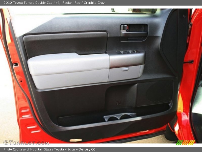 Radiant Red / Graphite Gray 2010 Toyota Tundra Double Cab 4x4