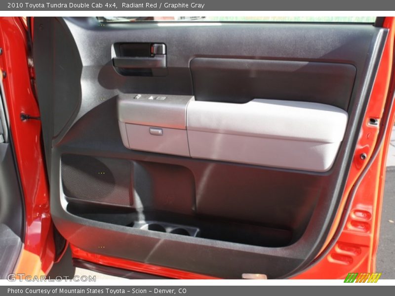Radiant Red / Graphite Gray 2010 Toyota Tundra Double Cab 4x4