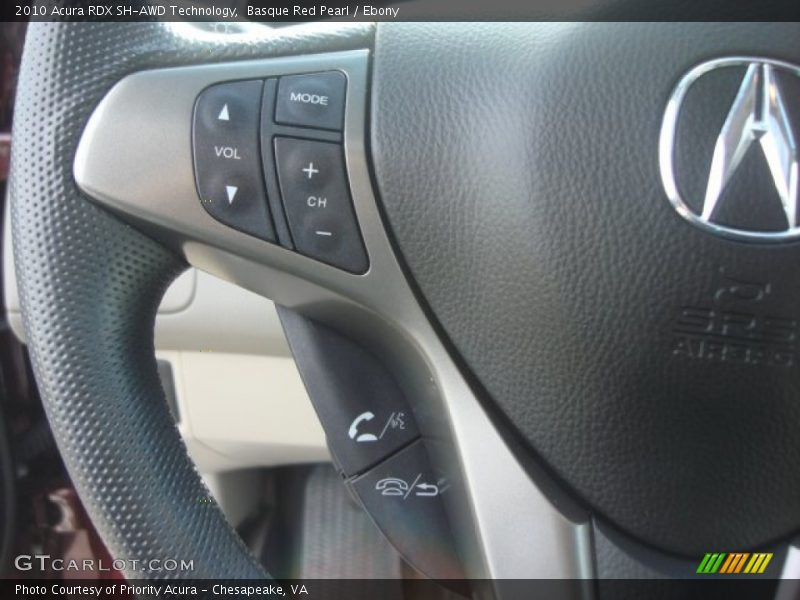 Basque Red Pearl / Ebony 2010 Acura RDX SH-AWD Technology
