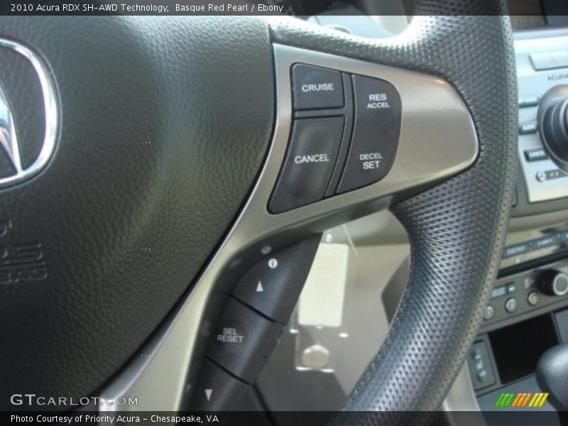 Basque Red Pearl / Ebony 2010 Acura RDX SH-AWD Technology