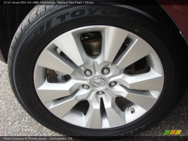 Basque Red Pearl / Ebony 2010 Acura RDX SH-AWD Technology