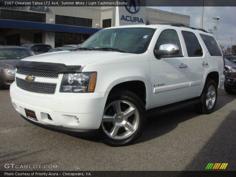 Summit White / Light Cashmere/Ebony 2007 Chevrolet Tahoe LTZ 4x4