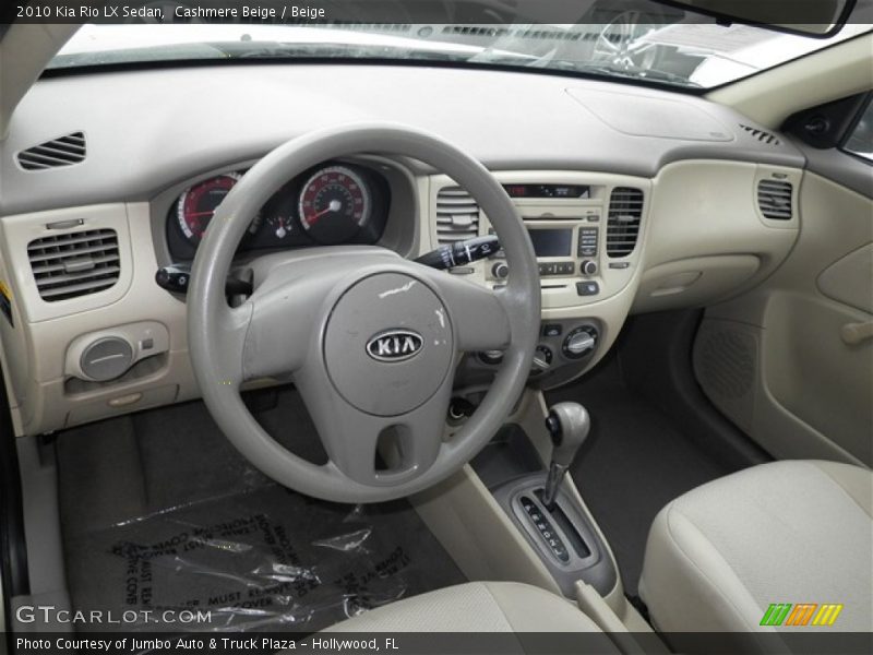 Beige Interior - 2010 Rio LX Sedan 