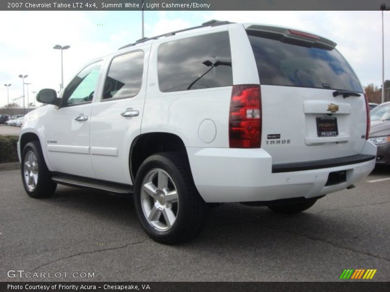 Summit White / Light Cashmere/Ebony 2007 Chevrolet Tahoe LTZ 4x4