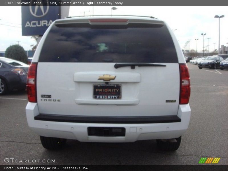 Summit White / Light Cashmere/Ebony 2007 Chevrolet Tahoe LTZ 4x4