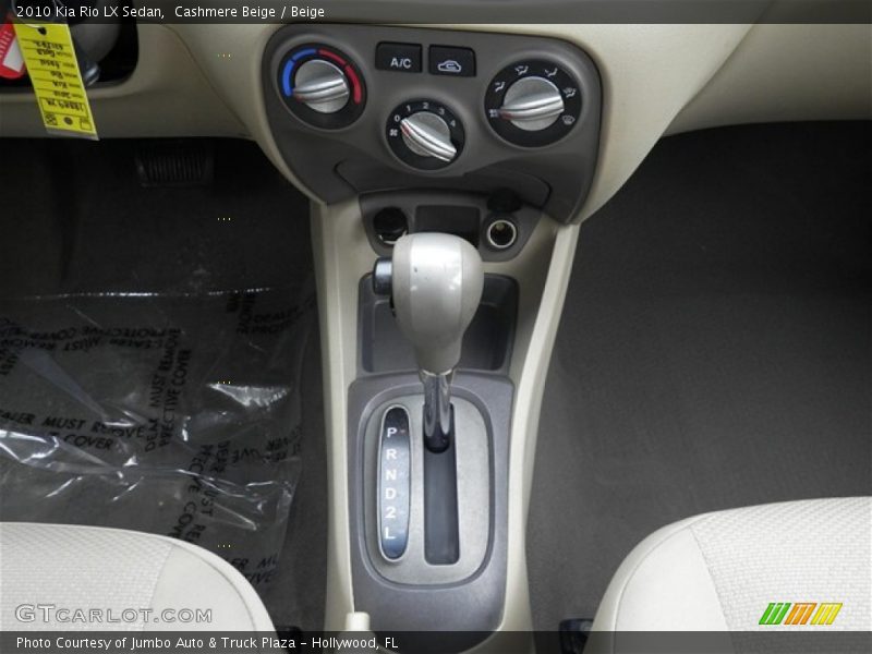  2010 Rio LX Sedan 4 Speed Automatic Shifter