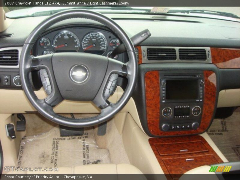 Summit White / Light Cashmere/Ebony 2007 Chevrolet Tahoe LTZ 4x4