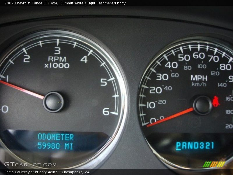 Summit White / Light Cashmere/Ebony 2007 Chevrolet Tahoe LTZ 4x4