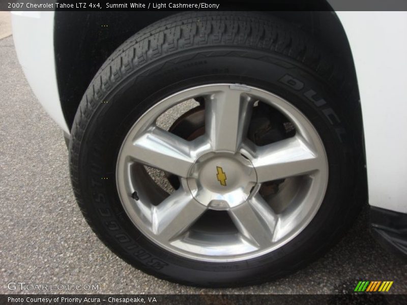 Summit White / Light Cashmere/Ebony 2007 Chevrolet Tahoe LTZ 4x4