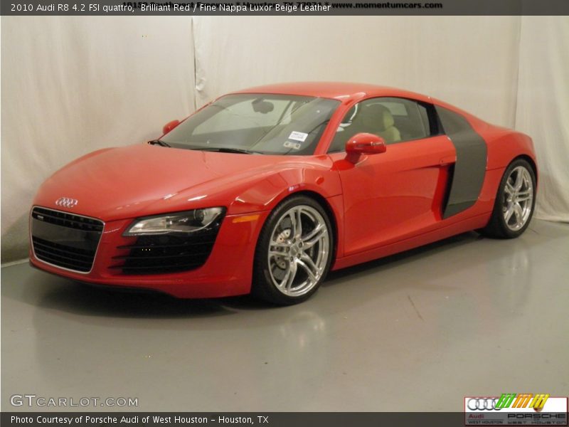 Brilliant Red / Fine Nappa Luxor Beige Leather 2010 Audi R8 4.2 FSI quattro