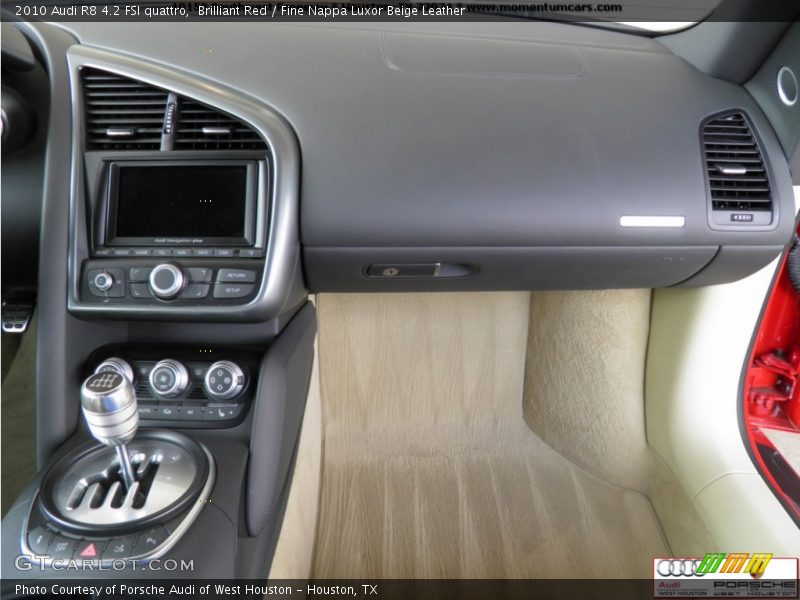 Brilliant Red / Fine Nappa Luxor Beige Leather 2010 Audi R8 4.2 FSI quattro