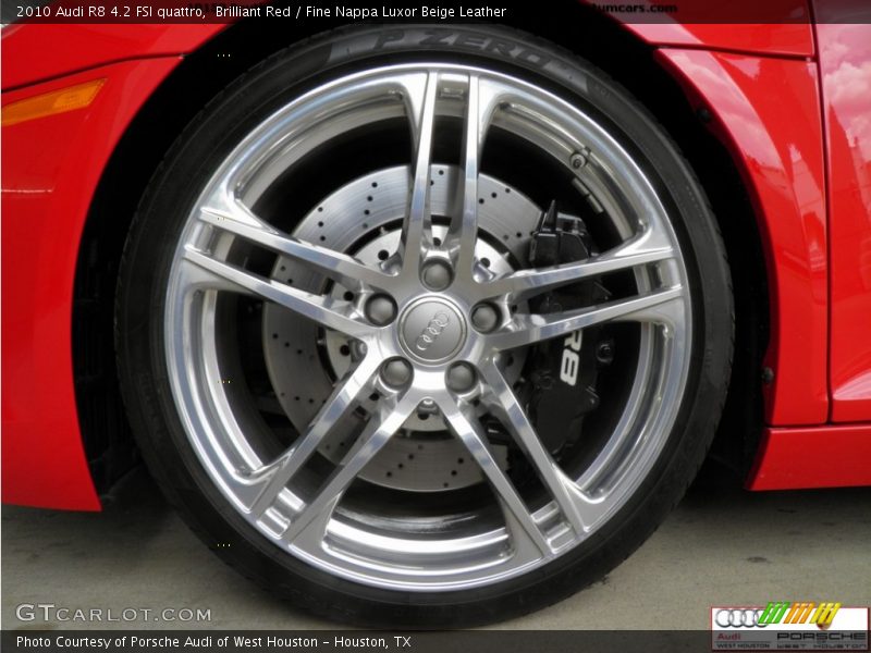 Brilliant Red / Fine Nappa Luxor Beige Leather 2010 Audi R8 4.2 FSI quattro