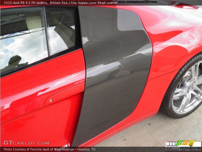 Brilliant Red / Fine Nappa Luxor Beige Leather 2010 Audi R8 4.2 FSI quattro