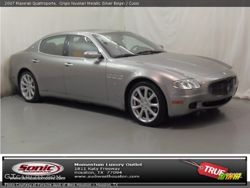 Grigio Nuvolari Metallic (Silver Beige) / Cuoio 2007 Maserati Quattroporte