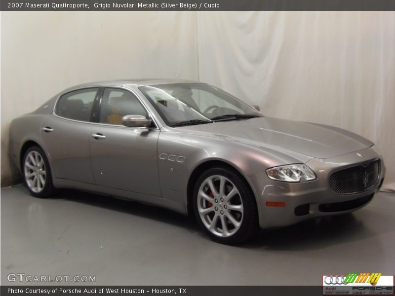 Grigio Nuvolari Metallic (Silver Beige) / Cuoio 2007 Maserati Quattroporte