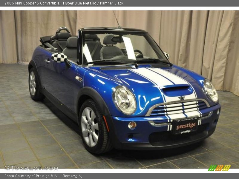 Hyper Blue Metallic / Panther Black 2006 Mini Cooper S Convertible