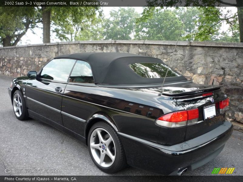 Black / Charcoal Gray 2002 Saab 9-3 Viggen Convertible