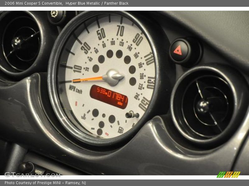 Hyper Blue Metallic / Panther Black 2006 Mini Cooper S Convertible
