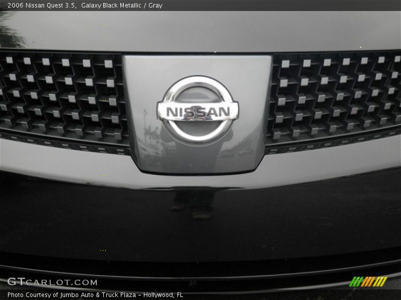 Galaxy Black Metallic / Gray 2006 Nissan Quest 3.5