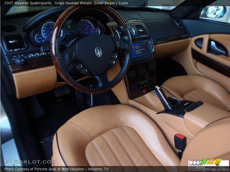 Grigio Nuvolari Metallic (Silver Beige) / Cuoio 2007 Maserati Quattroporte