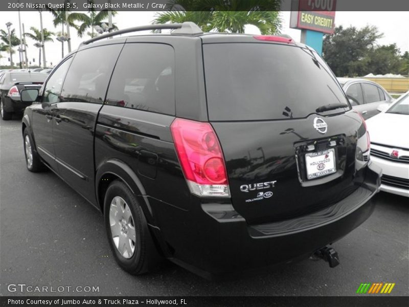 Galaxy Black Metallic / Gray 2006 Nissan Quest 3.5