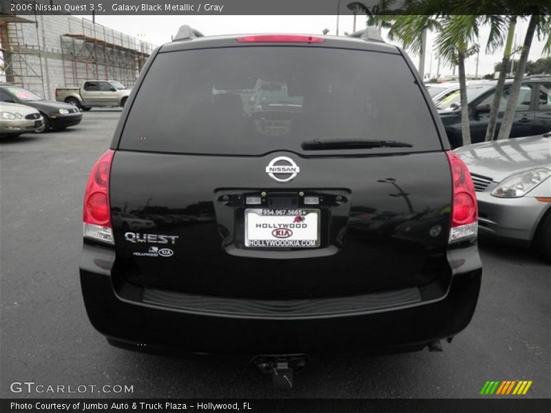Galaxy Black Metallic / Gray 2006 Nissan Quest 3.5
