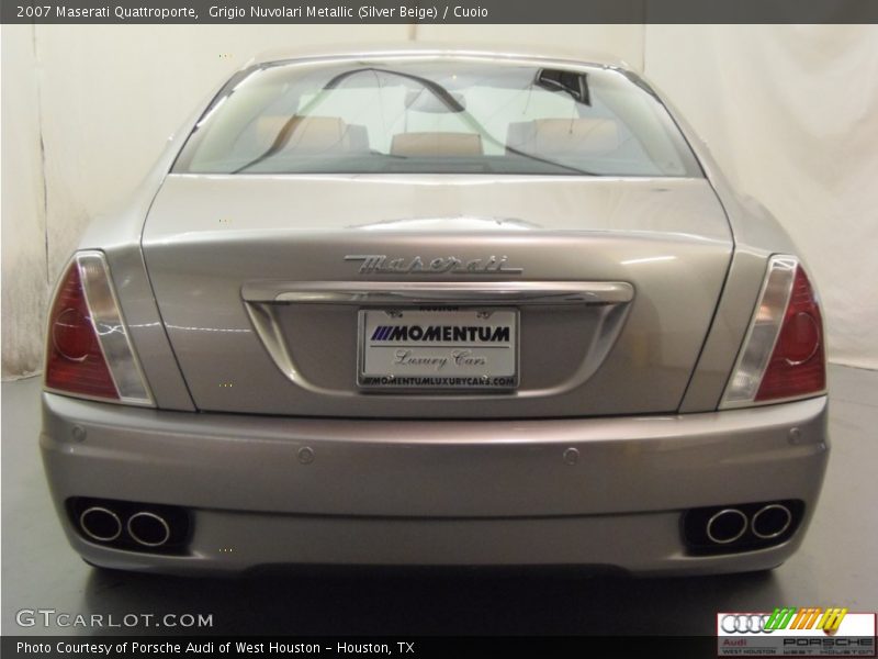 Grigio Nuvolari Metallic (Silver Beige) / Cuoio 2007 Maserati Quattroporte