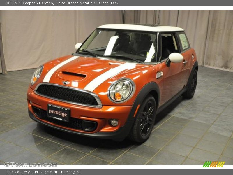 Spice Orange Metallic / Carbon Black 2013 Mini Cooper S Hardtop