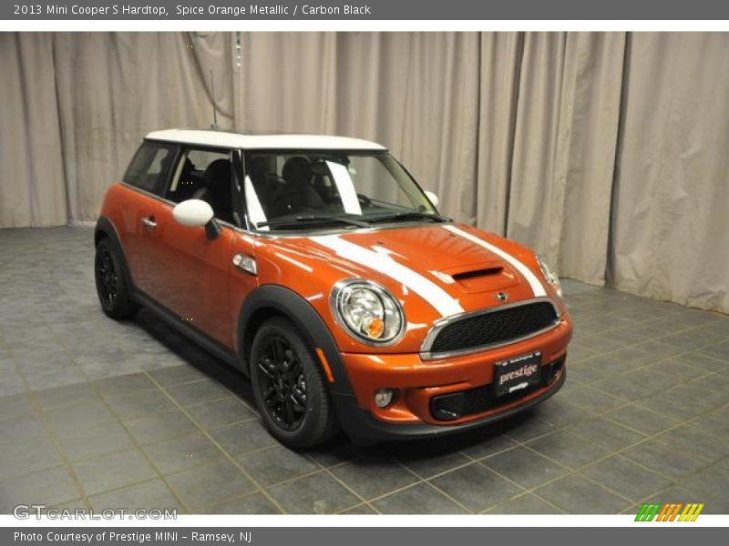 Spice Orange Metallic / Carbon Black 2013 Mini Cooper S Hardtop