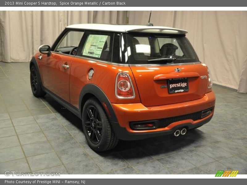 Spice Orange Metallic / Carbon Black 2013 Mini Cooper S Hardtop