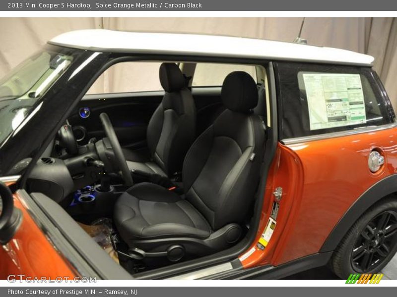 Spice Orange Metallic / Carbon Black 2013 Mini Cooper S Hardtop