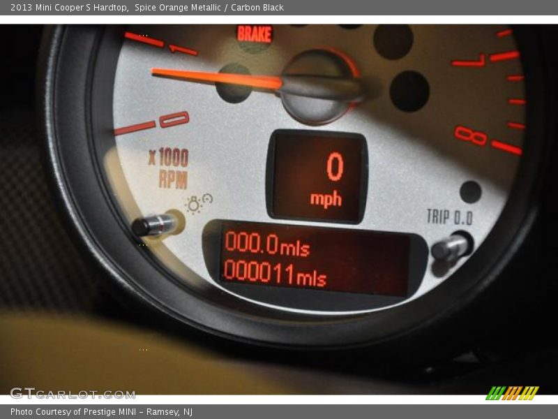 Spice Orange Metallic / Carbon Black 2013 Mini Cooper S Hardtop