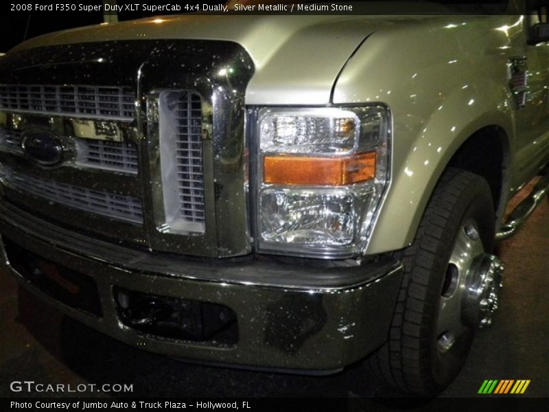 Silver Metallic / Medium Stone 2008 Ford F350 Super Duty XLT SuperCab 4x4 Dually