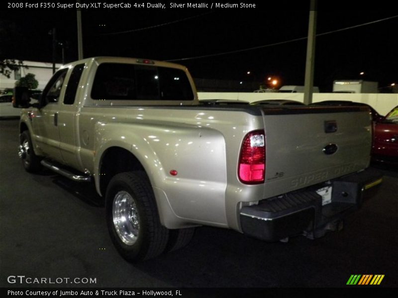 Silver Metallic / Medium Stone 2008 Ford F350 Super Duty XLT SuperCab 4x4 Dually