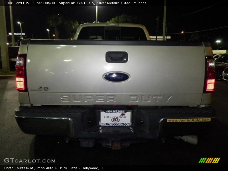Silver Metallic / Medium Stone 2008 Ford F350 Super Duty XLT SuperCab 4x4 Dually