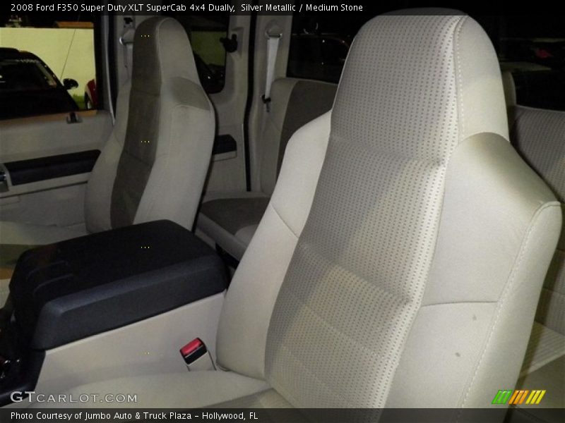 Silver Metallic / Medium Stone 2008 Ford F350 Super Duty XLT SuperCab 4x4 Dually