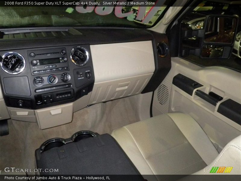 Silver Metallic / Medium Stone 2008 Ford F350 Super Duty XLT SuperCab 4x4 Dually