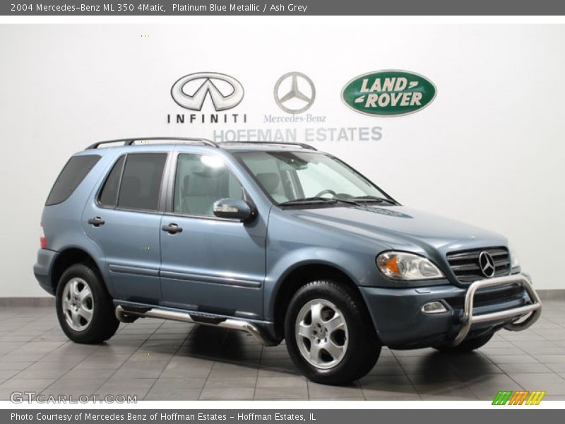 Platinum Blue Metallic / Ash Grey 2004 Mercedes-Benz ML 350 4Matic