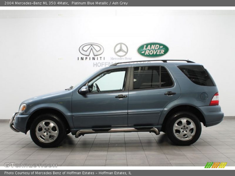 Platinum Blue Metallic / Ash Grey 2004 Mercedes-Benz ML 350 4Matic