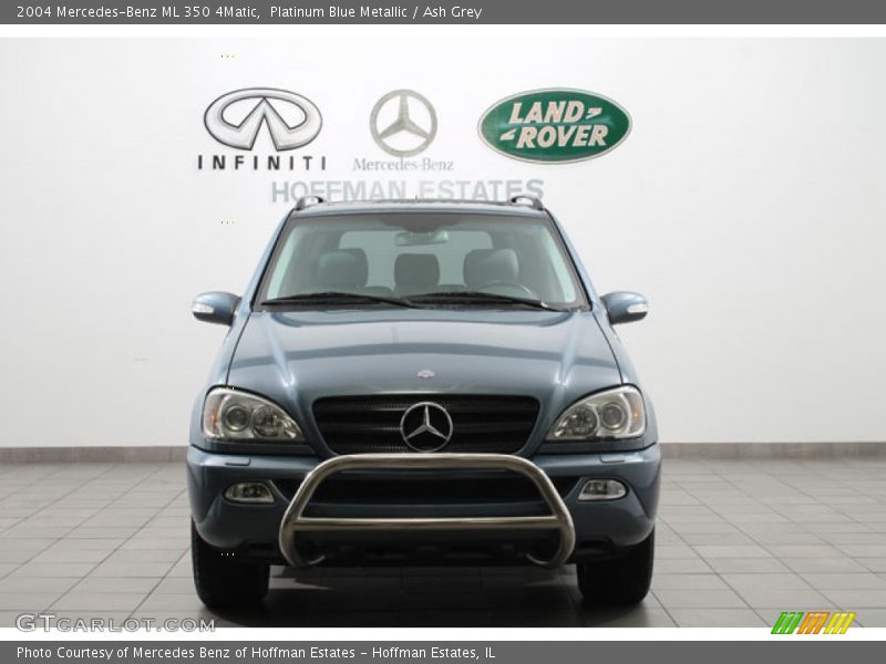 Platinum Blue Metallic / Ash Grey 2004 Mercedes-Benz ML 350 4Matic