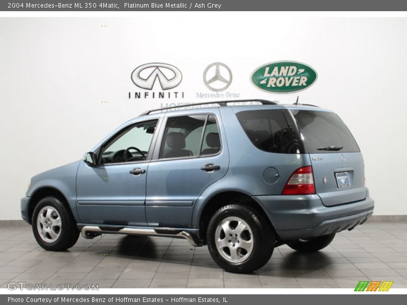 Platinum Blue Metallic / Ash Grey 2004 Mercedes-Benz ML 350 4Matic