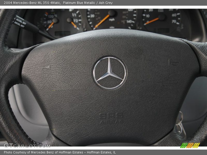 Platinum Blue Metallic / Ash Grey 2004 Mercedes-Benz ML 350 4Matic