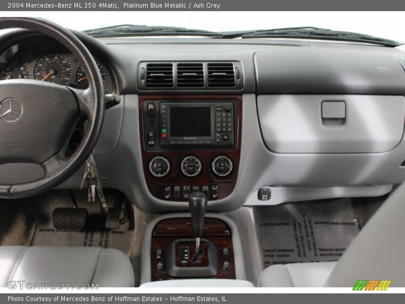 Platinum Blue Metallic / Ash Grey 2004 Mercedes-Benz ML 350 4Matic