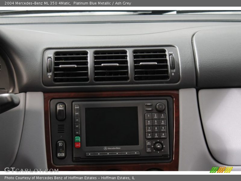 Platinum Blue Metallic / Ash Grey 2004 Mercedes-Benz ML 350 4Matic