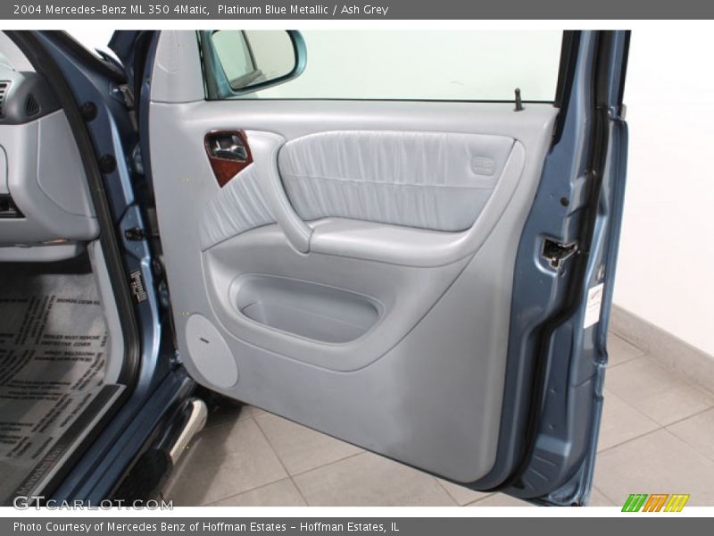 Platinum Blue Metallic / Ash Grey 2004 Mercedes-Benz ML 350 4Matic