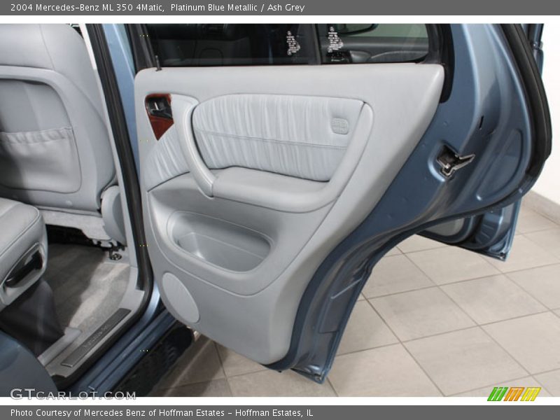 Platinum Blue Metallic / Ash Grey 2004 Mercedes-Benz ML 350 4Matic