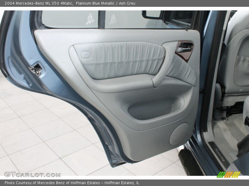 Platinum Blue Metallic / Ash Grey 2004 Mercedes-Benz ML 350 4Matic