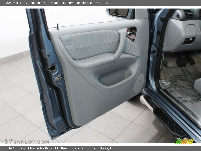 Platinum Blue Metallic / Ash Grey 2004 Mercedes-Benz ML 350 4Matic